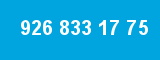 926 833 17 75 926 833 17 75